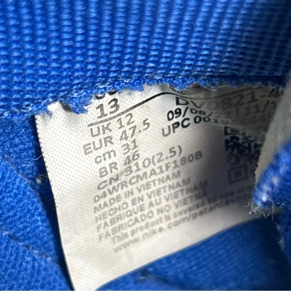 Size 13 - Nike Air Dunk‎ Jumbo Game Royal Mens Sneakers DV0821-400